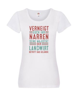 Verneigt euch: Landwirt | Bauer | Landwirtschaft Damen Shirt Weiß