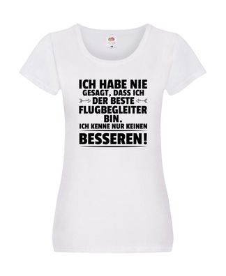 Der Beste Flugbegleiter | Steward | Flughafen Damen Shirt Weiß