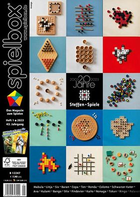 Spielbox 01/2023 inkl. Promo-Pack für Wettlauf nach EL Dorado