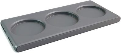 Finamill Tablett rechteckig 26,5x10,2x1,9cm grau
