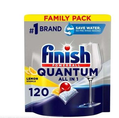 Finish Quantum All in 1 Lemon Dishwasher Tablets 120 pcs
