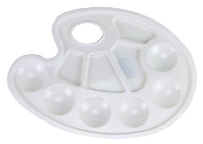 Farbmischpalette Kunststoff für 10 Farben Malpalette für Acryl Öl & Aquarell