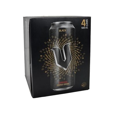 V Black Guarana Energy Drink 4er Pack - Australian Import 4x500 ml