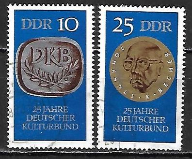 DDR gestempelt Michel Nummer 1592-1593