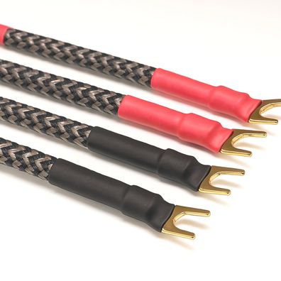 Sommercable "Quadra Blue" / HighEnd BI-WIRING-Brücken / OFC / Kabelschuhe / 24k