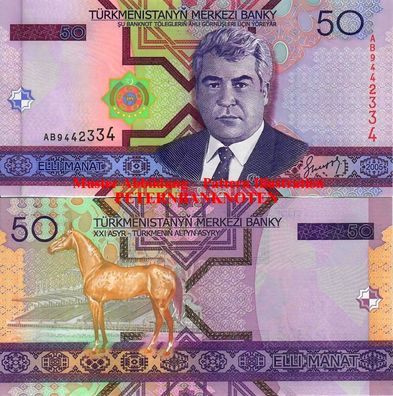 Turkmenistan 50 Manat 2005 Unc P. 17 695#