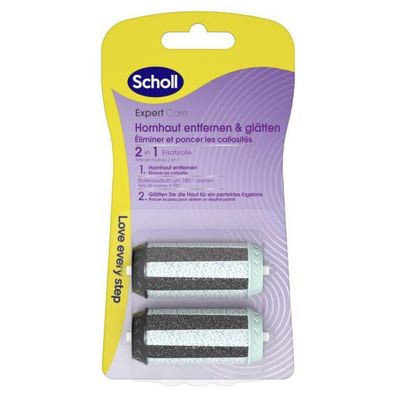 Scholl Ersatzrollen Hornhautentferner 2in1, 2 St