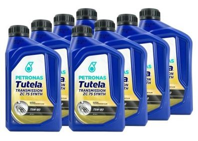 Petronas Tutela Transmission ZC 75 Synth 75W-80 API GL-5 8x1 Liter