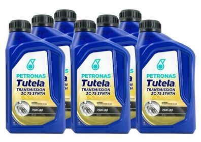 Petronas Tutela Transmission ZC 75 Synth 75W-80 API GL-5 7x1 Liter