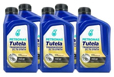 Petronas Tutela Transmission ZC 75 Synth 75W-80 API GL-5 5x1 Liter
