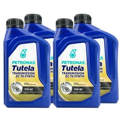Petronas Tutela Transmission ZC 75 Synth 75W-80 API GL-5 4x1 Liter