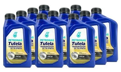 Petronas Tutela Transmission ZC 75 Synth 75W-80 API GL-5 11x1 Liter