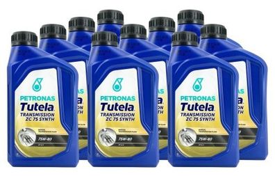 Petronas Tutela Transmission ZC 75 Synth 75W-80 API GL-5 10x1 Liter