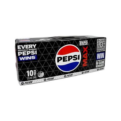 Pepsi Max Zero Sugar Cola Karton - Import 10x375 ml