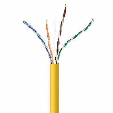 gembird CAT5e UTP LAN-Kabel (CCA), massiv, 305m, gelb