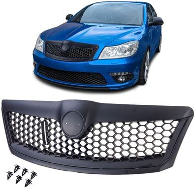 Sport RS Kühlergrill Schwarz passt für Skoda Octavia 1Z Facelift 09-13