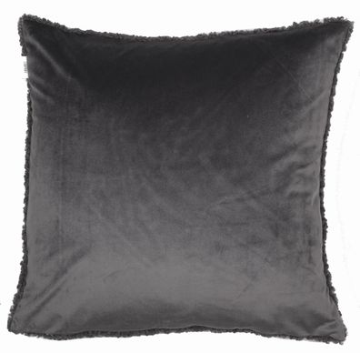 ESPRIT home Zierkissenhülle Teddy anthrazit 45x45cm