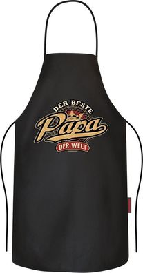 Grillschürze, Kochschürze, Küchenschürze, Bester Papa, Rahmenlos® 2905