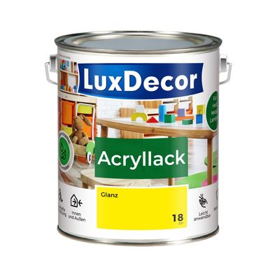 Acryllack 2,2L Glanz Holzlack (18) Ägyptische Sonne Spielzeug Möbel Metall Glanzänd