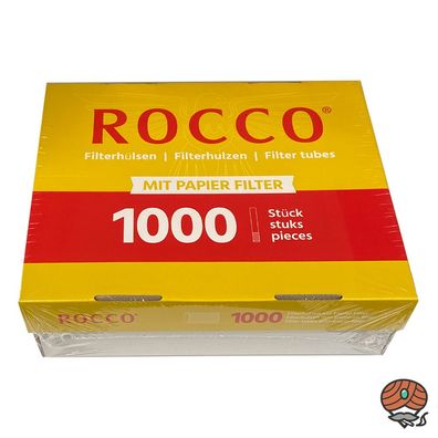 Rocco King Size Filterhülsen 1000 Stück mit Papierfilter