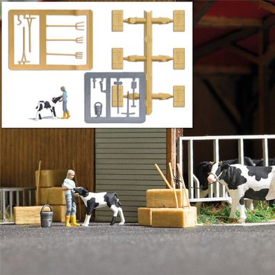 Busch H0 7932 Action Set: Kälberfütterung -NEU