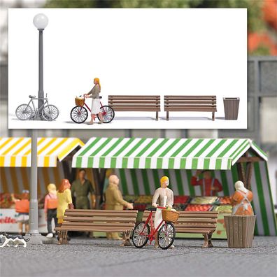 Busch H0 7997 Gemüseeinkauf -NEU