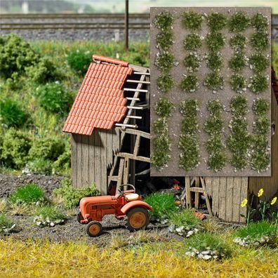 Busch H0NTT 3553 Grasbüschel mit Steinen Spätsommer -NEU