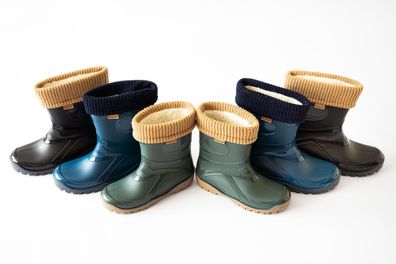 3Kamido GoTherm Gummistiefel mit Naturwollfutter PVC-Gummistiefel für Jugendliche