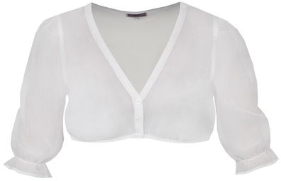 Dirndlbluse Schierling Puffarm weiß