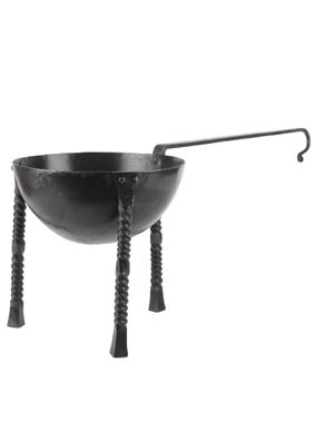 Grapen, Dreibein-Pfanne, Dreibein-Topf, handgeschmiedet