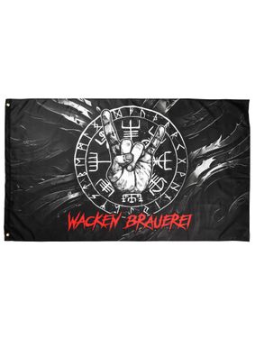 Wacken Brauerei Flagge Vegvisir, 90 x 150 cm