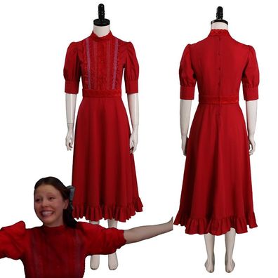 Pearl Rotes Kleid Cosplay Kostum Outfits Frauen Halloween Karneval Party Anzug