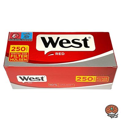 250 West Red / Rot Extra Filterhülsen