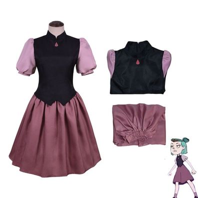 Cosplay The Owl House Luz Edalyn Amity Dress Halloween Full Set Anzuge Outfits