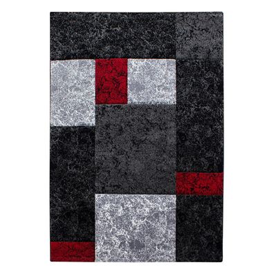 Kurzflor Teppich HAWAII Rot