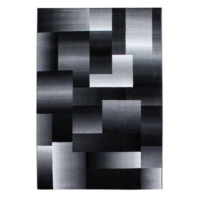 Kurzflor Teppich MIAMI Schwarz