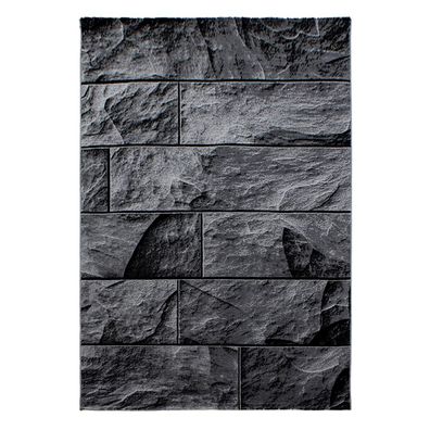 Kurzflor Teppich PARMA Schwarz