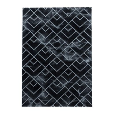Kurzflor Teppich NAXOS Silber