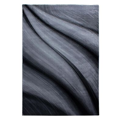Kurzflor Teppich MIAMI Schwarz