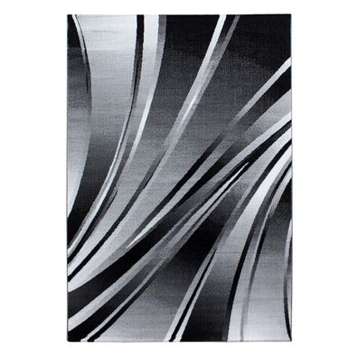 Kurzflor Teppich PARMA Schwarz