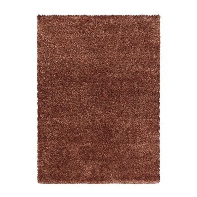 Hochflor Teppich Brilliant Kupfer