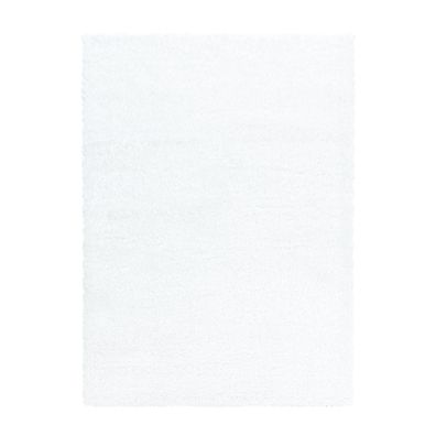 Hochflor Teppich Brilliant Weiß