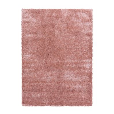 Hochflor Teppich Brilliant Rosa
