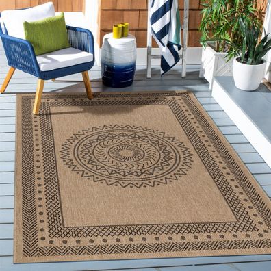 Outdoor Teppich DHAKA Schwarz