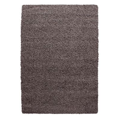 Hochflor Teppich DREAM Taupe