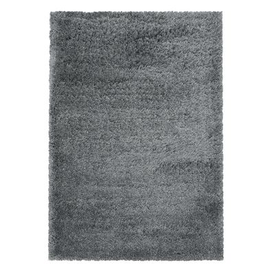 Hochflor Teppich FLUFFY Hellgrau