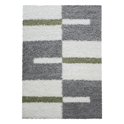 Hochflor Teppich GALA Grün