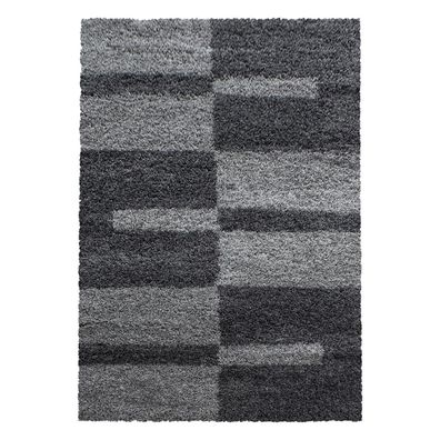 Hochflor Teppich GALA Grau