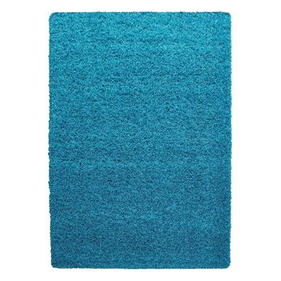 Hochflor Teppich LIFE Türkis