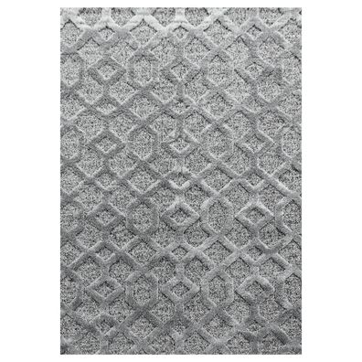 Hochflor Teppich PISA Grau